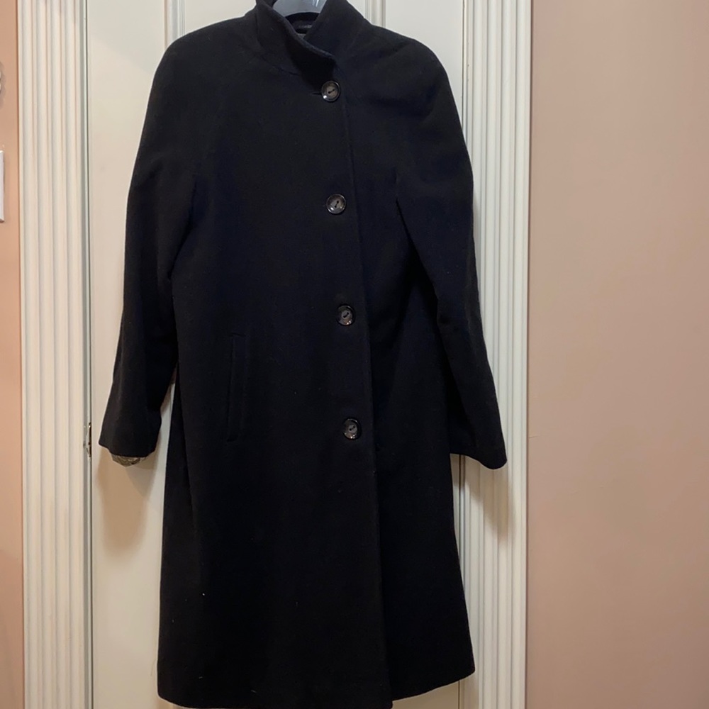 Black wool coat